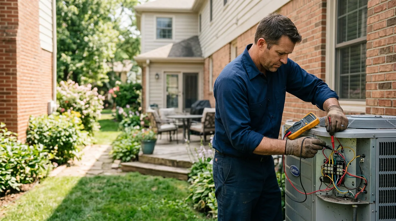 HVAC technician working near Glenfield, ND